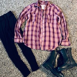 Mossimo Boyfriend fit flannel XS